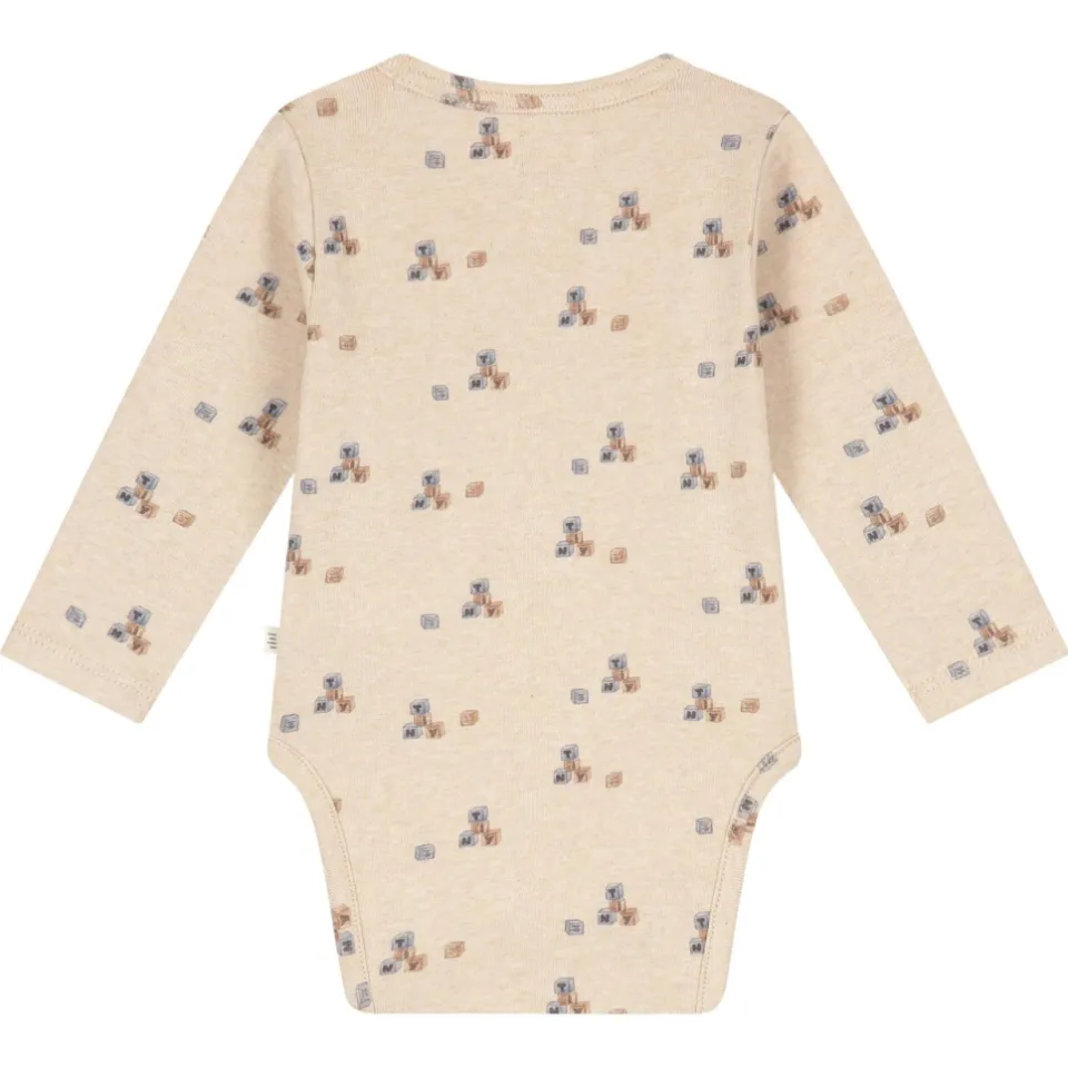 A Tiny Story katoenen romper met print - beige, foto 2