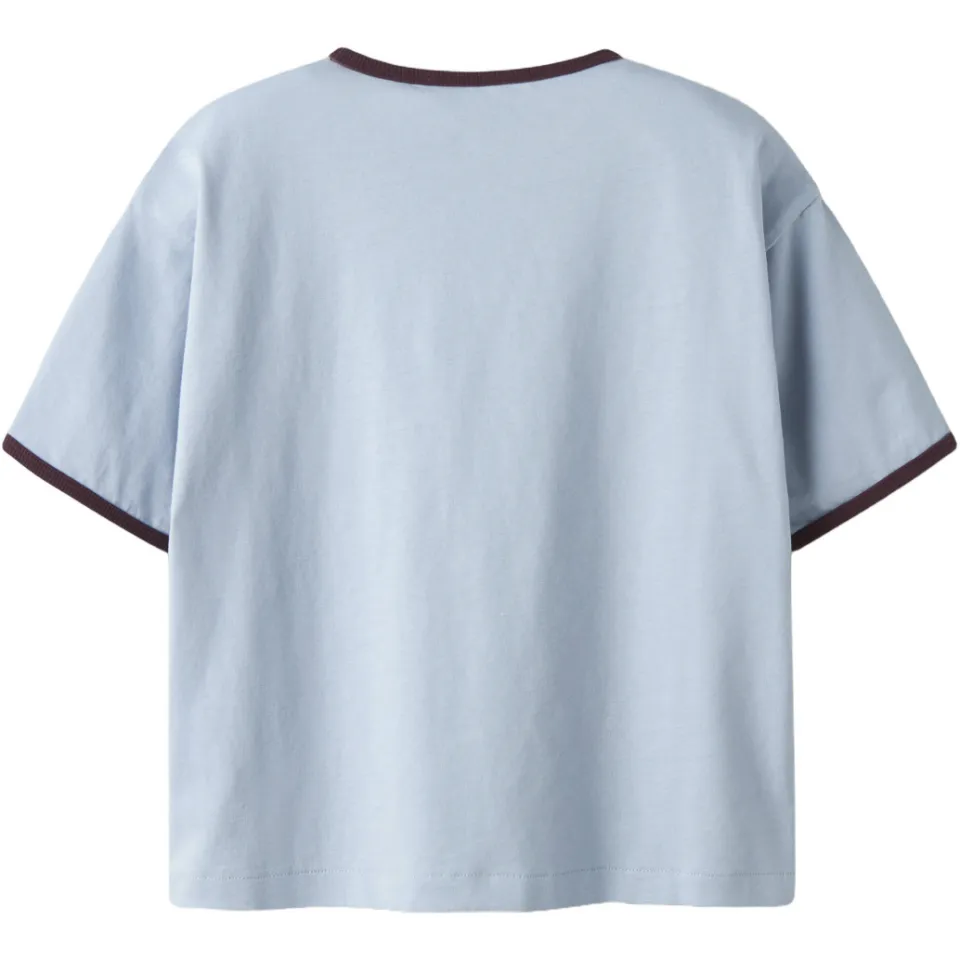 NAME IT T-shirt lichtblauw met tekst lichtblauw/paars, foto 2