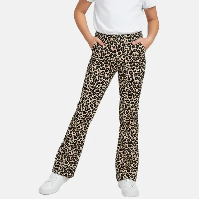 Cars legging bruin met panterprint