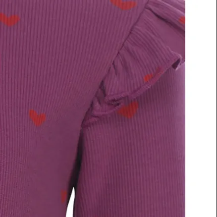 LOOXS little aansluitende longsleeve paars, foto 5