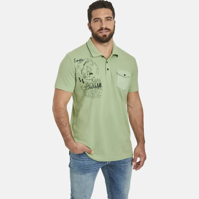 Jan Vanderstorm loose polo groen