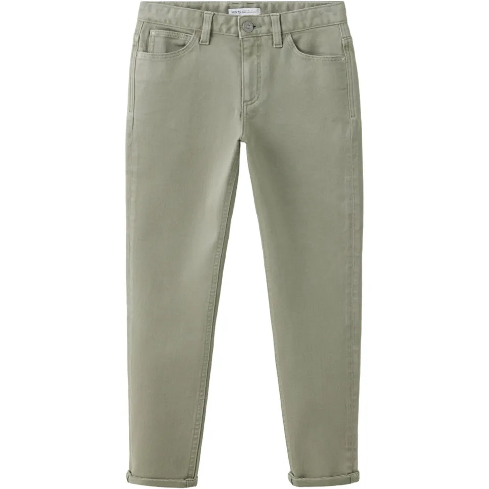 Mango Kids regular fit jeans - kaki, foto 2