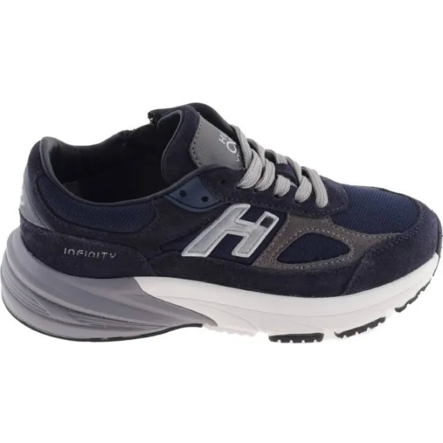 Hip suède sneakers - donkerblauw