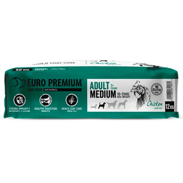 Euro Premium Adult Medium hondenvoer kip en rijst, foto 4