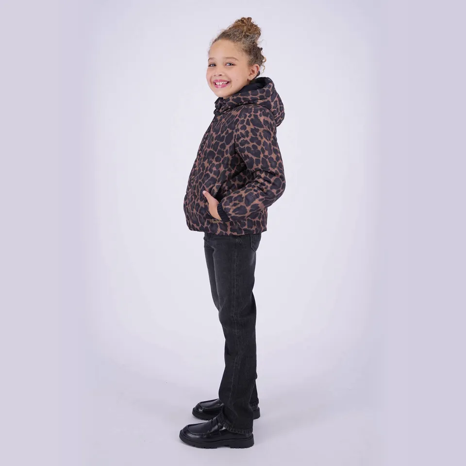 Vingino Tamia reversible winterjas panterprint bruin, foto 8