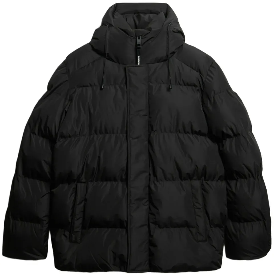 Superdry Hooded 5 Baffle Sports winterjas zwart, foto 2