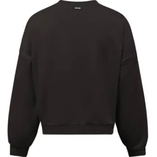 Retour Jeans boxy sweater met print - zwart Printopdruk, foto 2