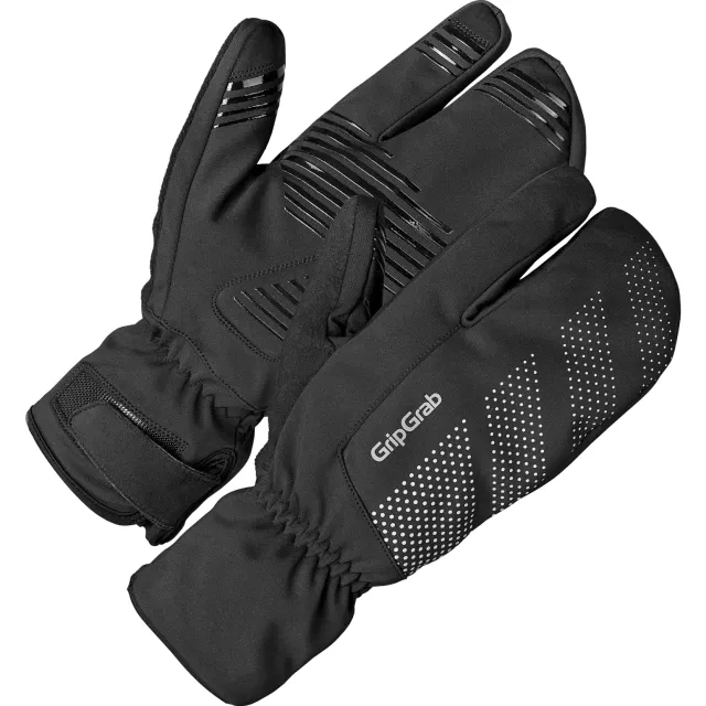 GripGrab Ride Windproof Deep Winter Lobster handschoenen zwart