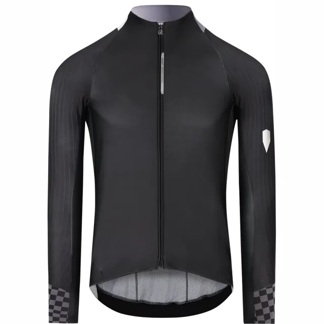 Q36.5 Gregarius Hybrid Collar Fade fietsshirt zwart grijs Zwart/Grijs