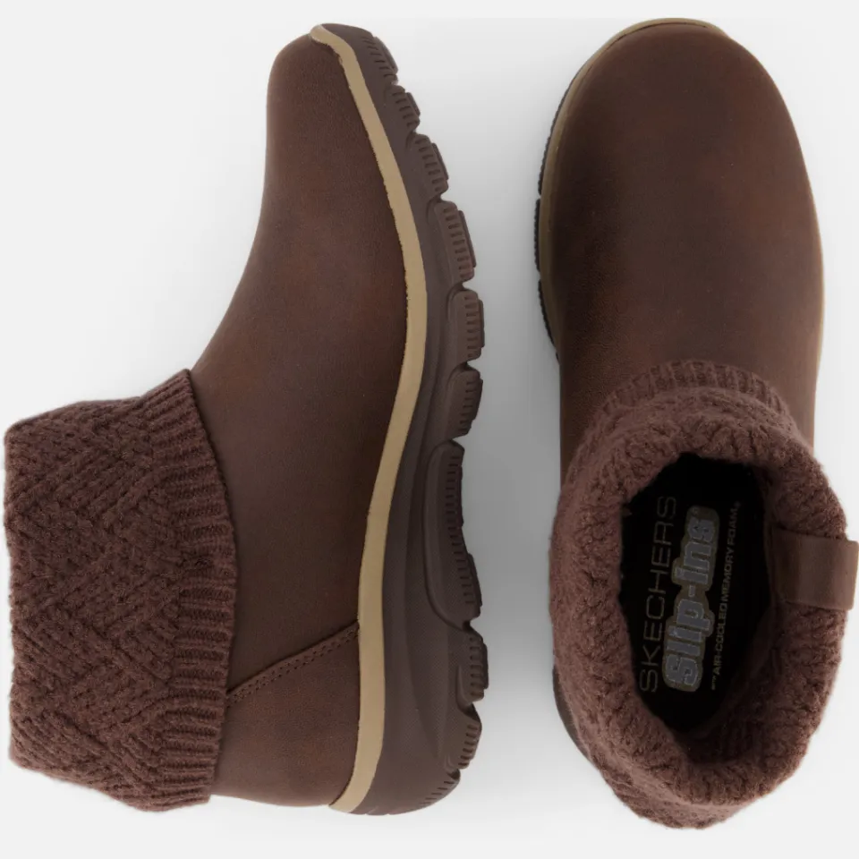 Skechers Slip-ins Easy Going enkellaarsjes bruin, foto 6