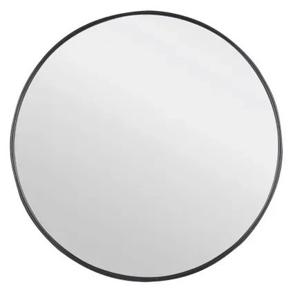 Differnz Klassieke Badkamerspiegel - Rond - Zwart - Ø65 Cm Mat Zwart