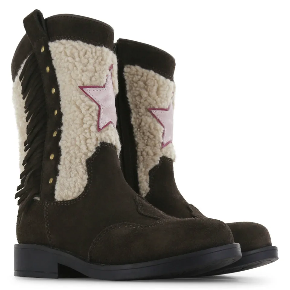 Shoesme Teddy westernlaarzen donkerbruin bruin, foto 7