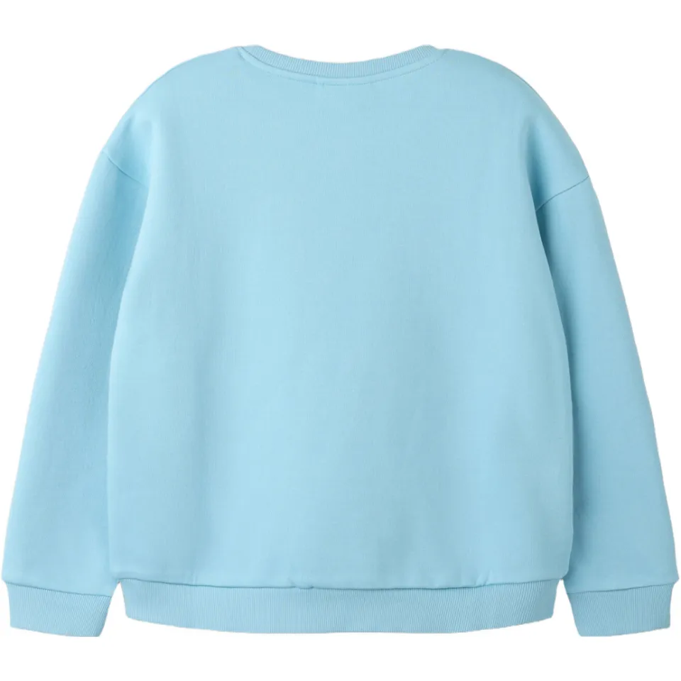 NAME IT KIDS sweater met tekst - lichtblauw, foto 3