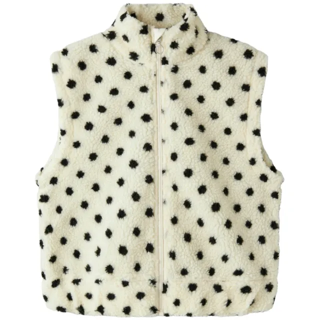 NAME IT KIDS jacquard gilet met stippen - beige, foto 2