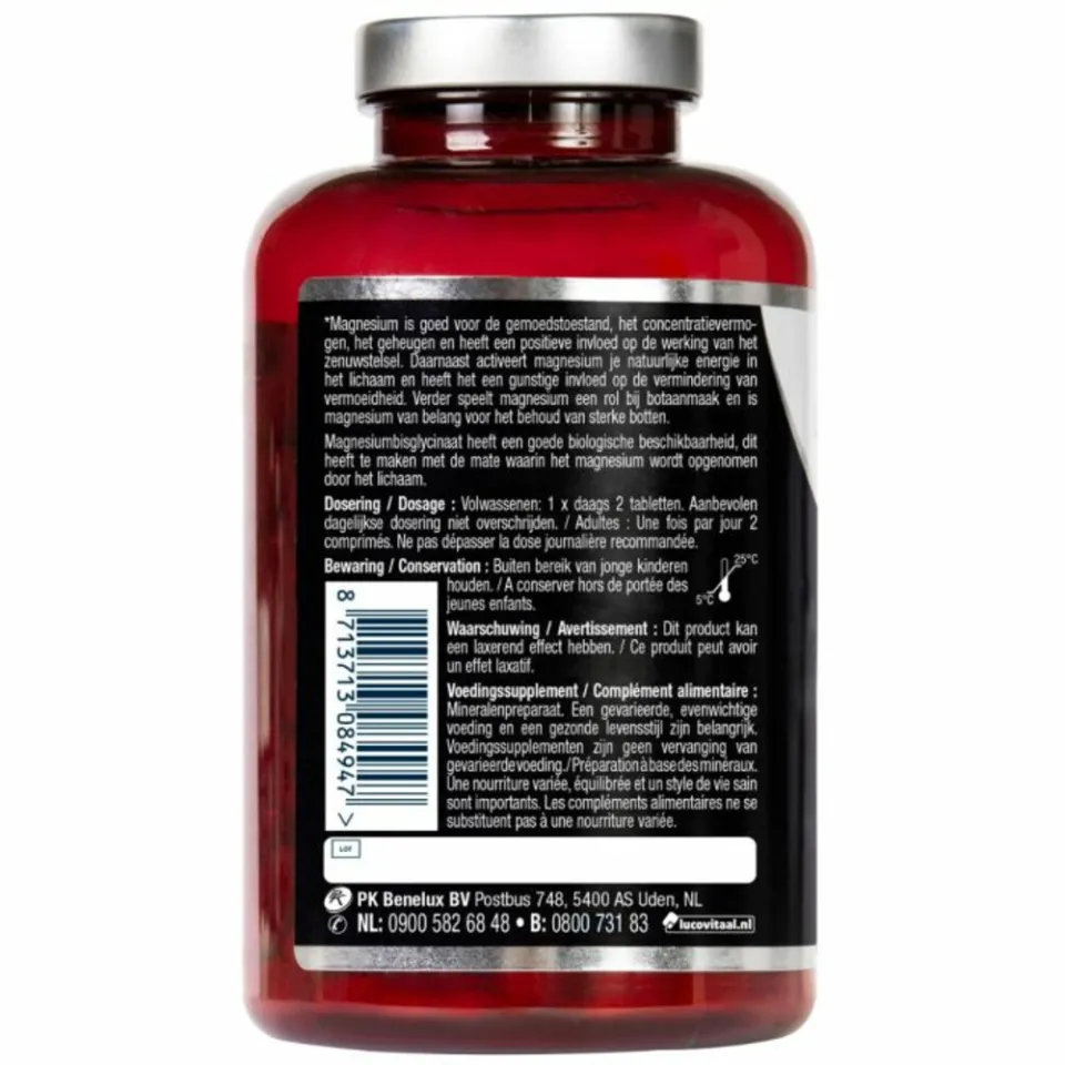 Lucovitaal Magnesium 375mg Bisglycinaat tabletten, foto 3
