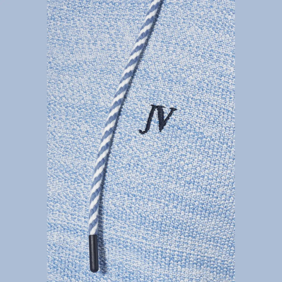Jan Vanderstorm +FIT Collectie hoodie gebreid Plus Size TORGILS blauw, foto 6