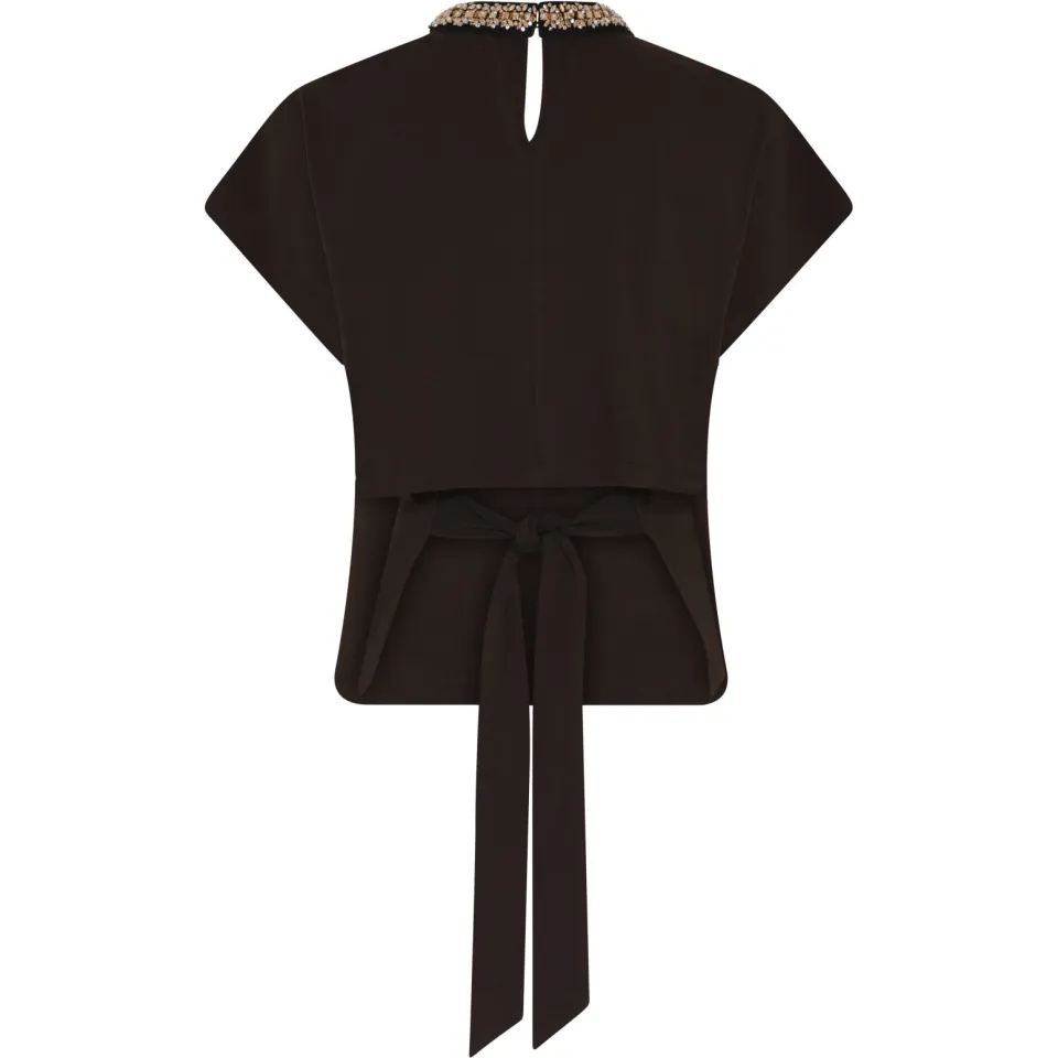 Bruuns Bazaar Alnusbbverena blouse donkerbruin, foto 3