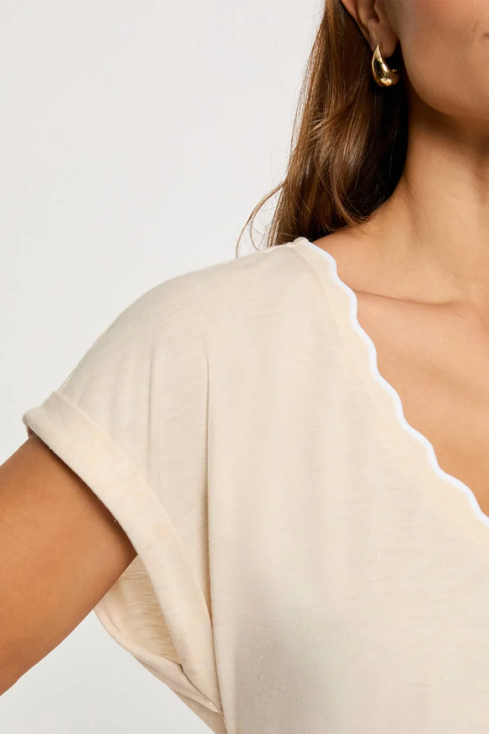 Morgan top beige, foto 4