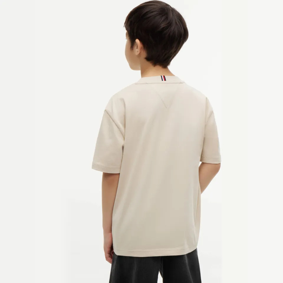 Tommy Hilfiger T-shirt beige, foto 4
