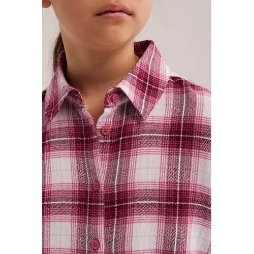 WE Fashion geruite blouse rood/wit, foto 5