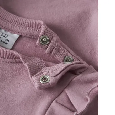 NAME IT BABY sweater met ruches en print - lila Paars Printopdruk, foto 3