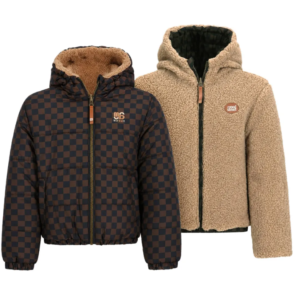 Moodstreet Jackie omkeerbare winterjas bruin, foto 3