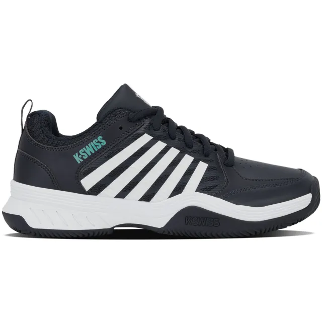 K-Swiss COURT EXPRESS 2 CLAY imitatieleren mesh tennisschoenen - zwart/wit