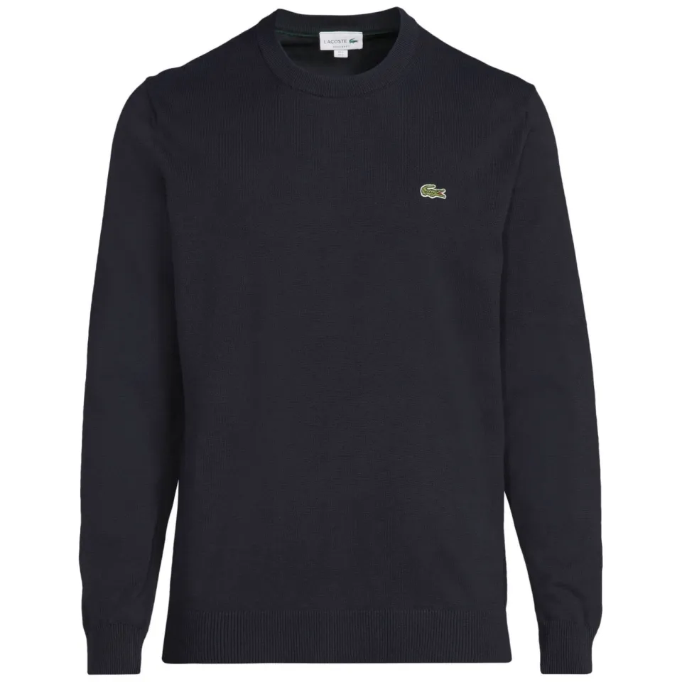 Lacoste pullover fijn gebreid donkerblauw, foto 2