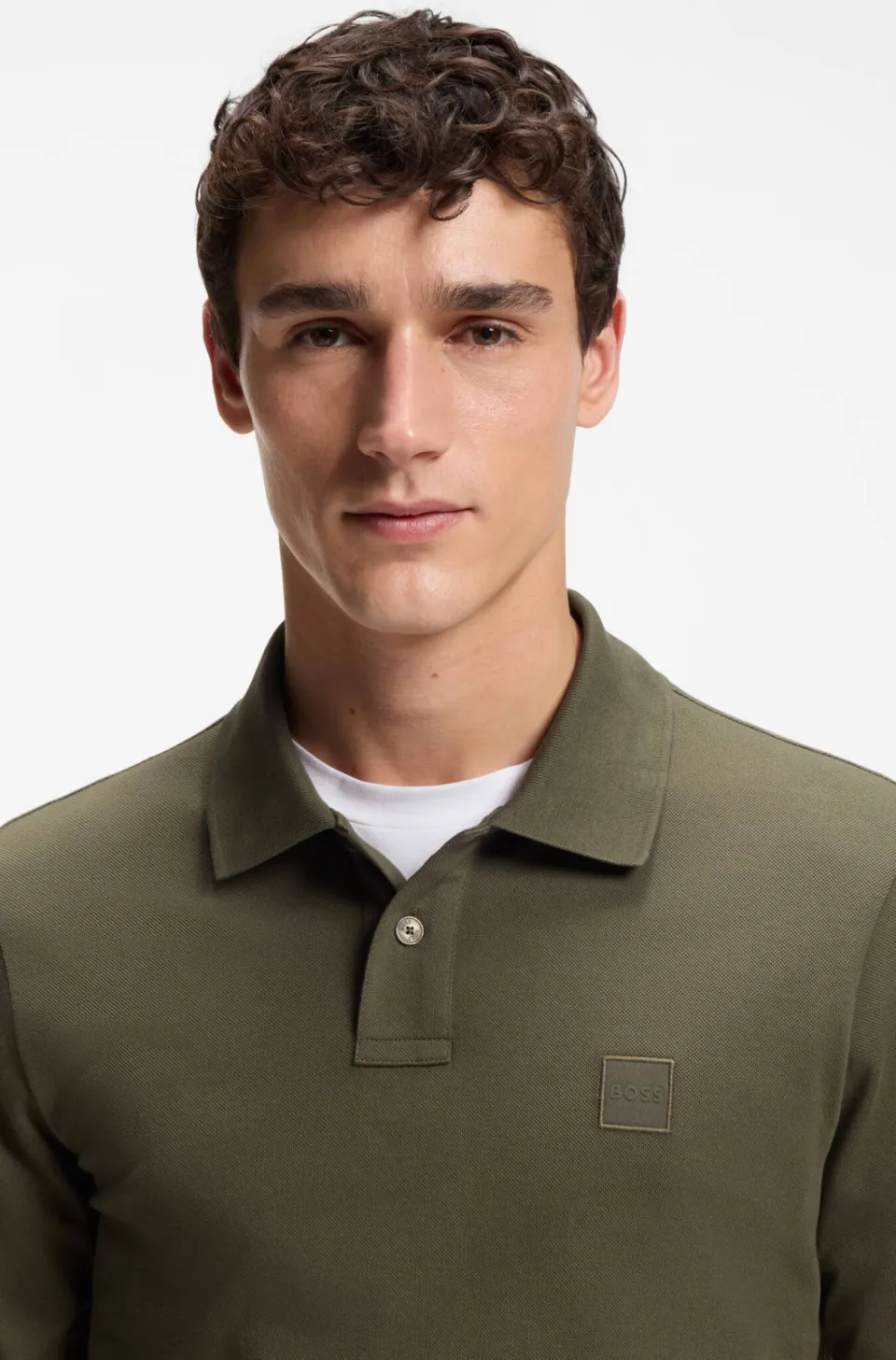 Boss slim fit polo met logo - bright green, foto 7