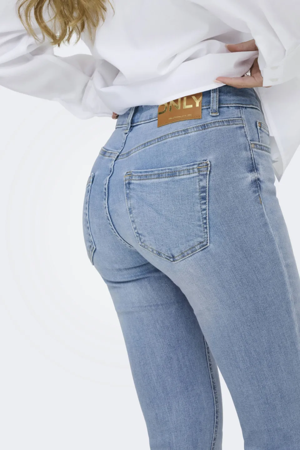 Only flared jeans ONLBLUSH light blue denim, foto 6