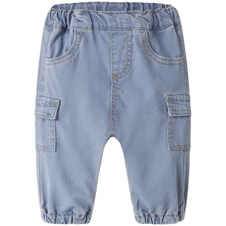 NAME IT BABY NBMPBEN relaxed fit cargo jeans - mediumblauw Jongens Denim Medium blue denim