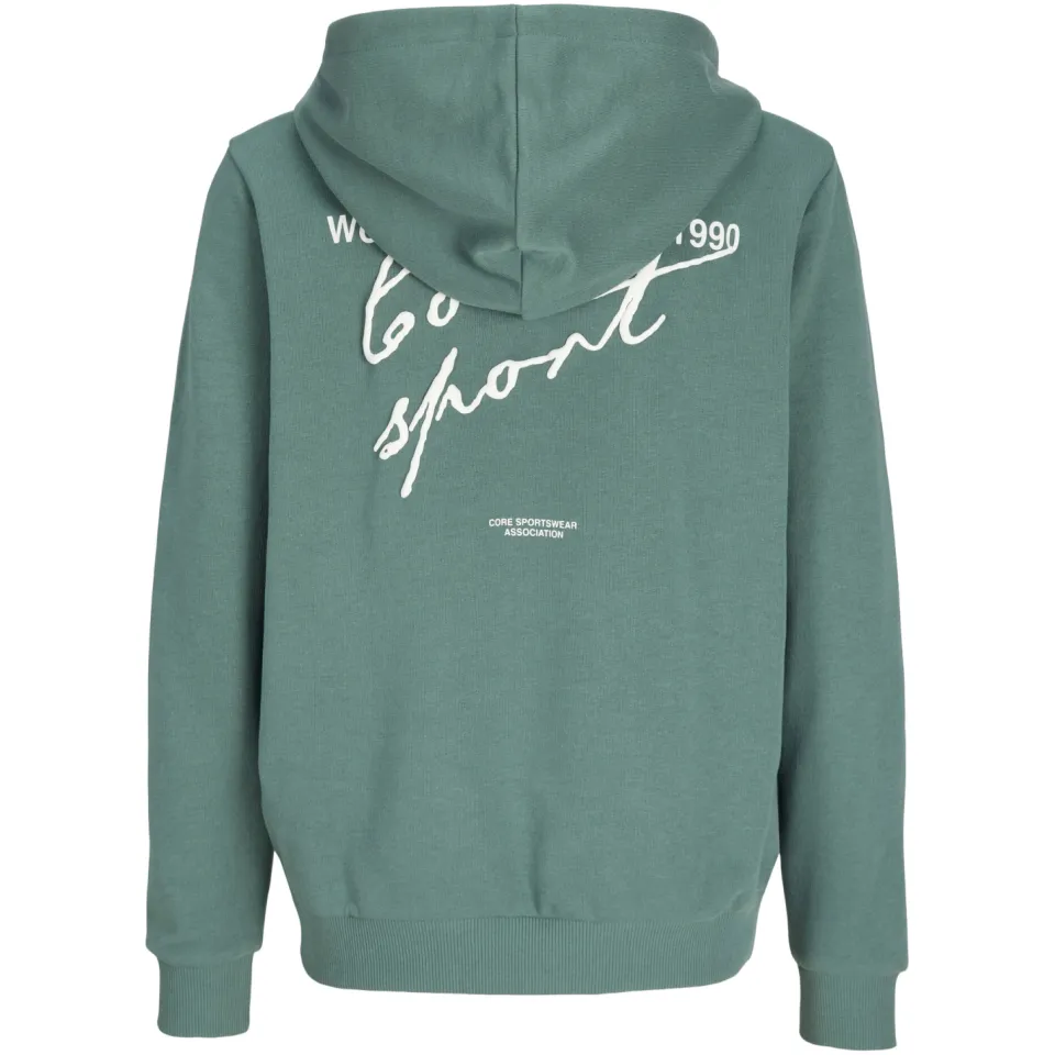 Jack & Jones JUNIOR hoodie met backprint groen, foto 4