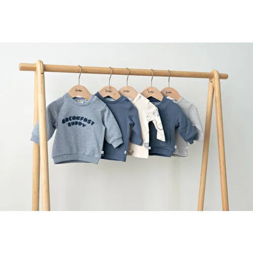 Feetje aansluitende longsleeve met print crème, foto 5