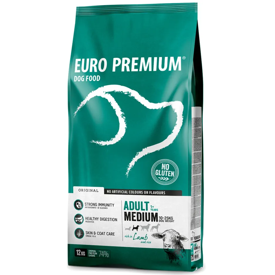 Euro-Premium Adult Medium Lam - Rijst 12 kg, foto 2