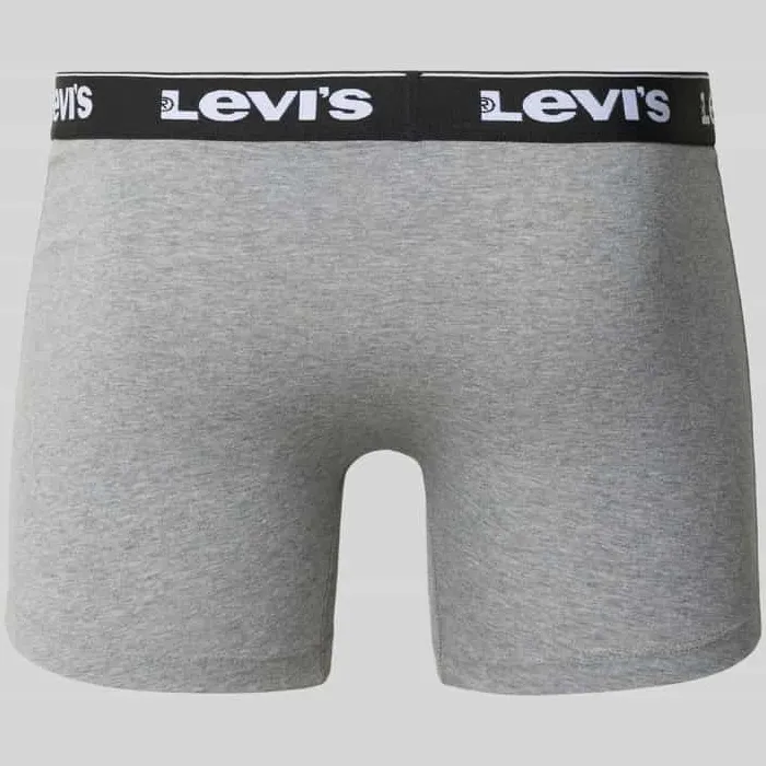 Levi's Boxershort met band met label in een set van 3 stuks grijs, foto 3