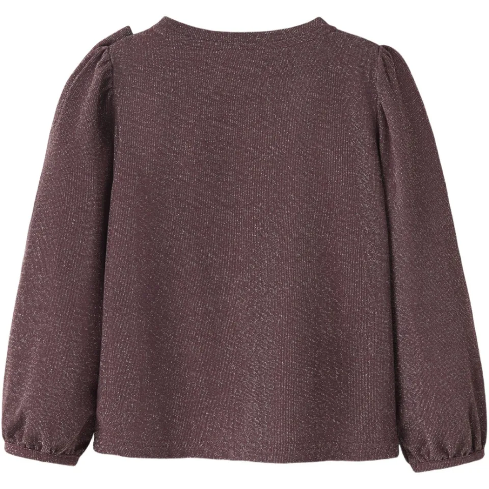 NAME IT MINI top met glitters - donkerroze, foto 2