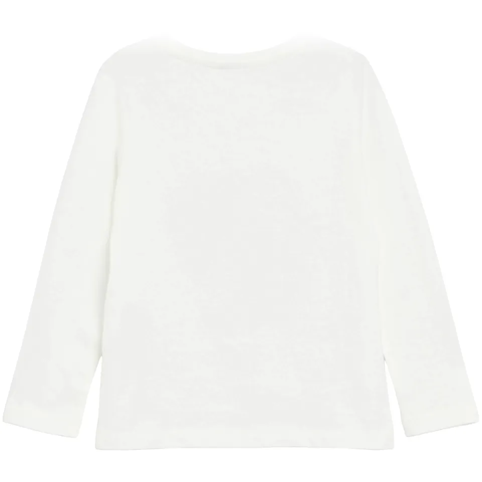 S.Oliver longsleeve met glitterprint wit, foto 2
