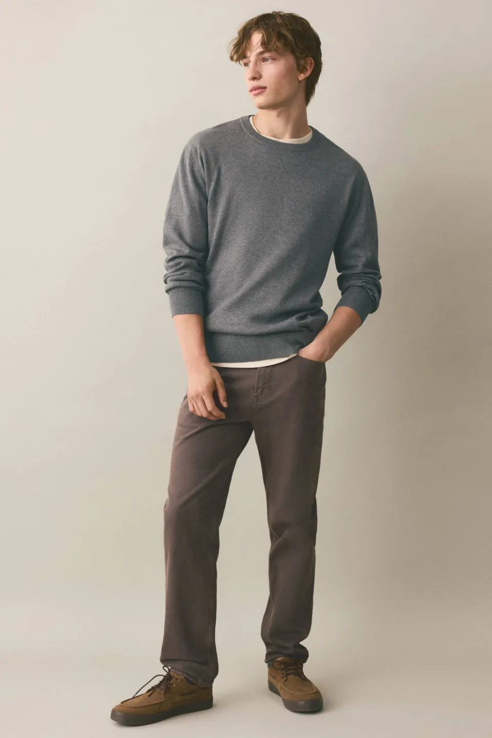 Mango TEEN katoenen trui - grijs, foto 3