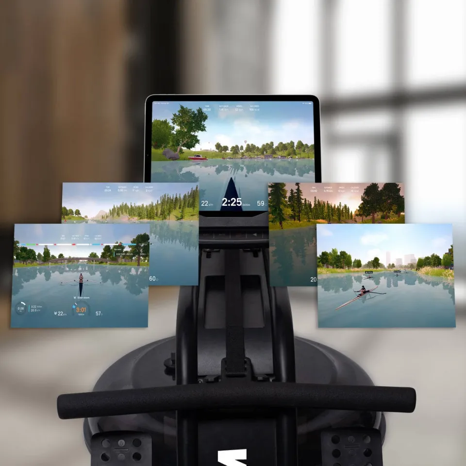 Virtufit Pro Water Resistance Row 1000 roeitrainer zwart, foto 4