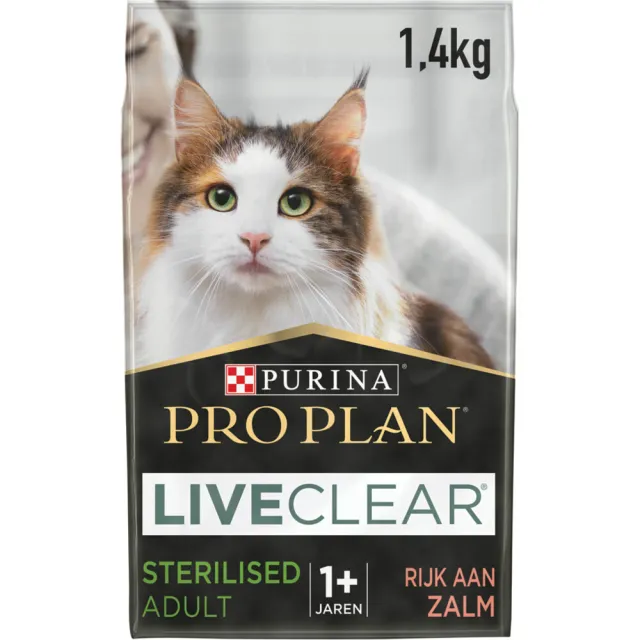 Pro Plan LiveClear Sterilised Adult kattenvoer zalm 1,4 kg, foto 2
