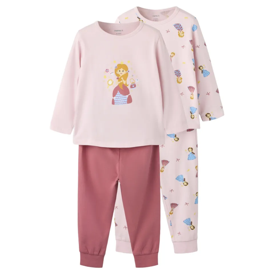 NAME IT Mini pyjama set van 2 roze, foto 5