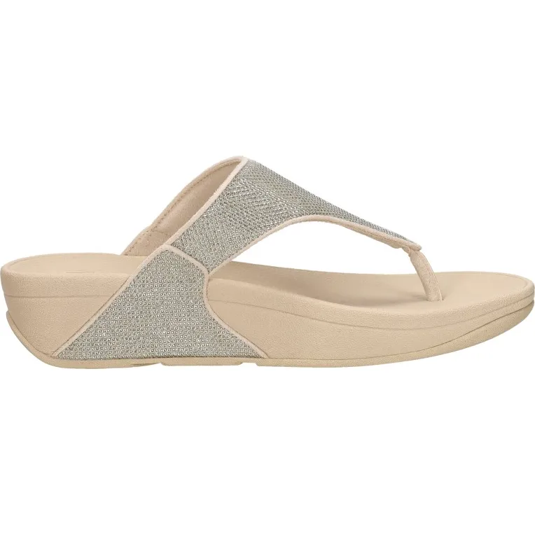 FitFlop Lulu Shimmerglitz Toe-post goudkleur, foto 4