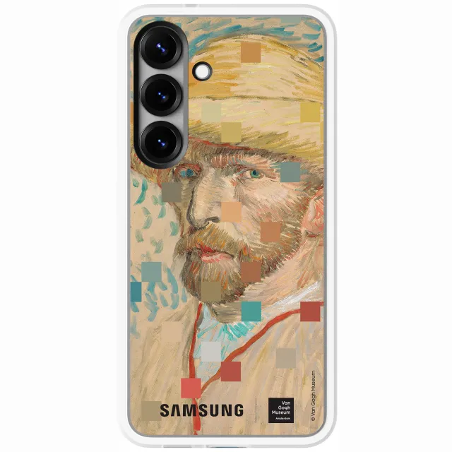 Samsung Flips Gezicht Van Gogh Telefoonhoesje Voor Samsung Galaxy S25 Bruin Taupe