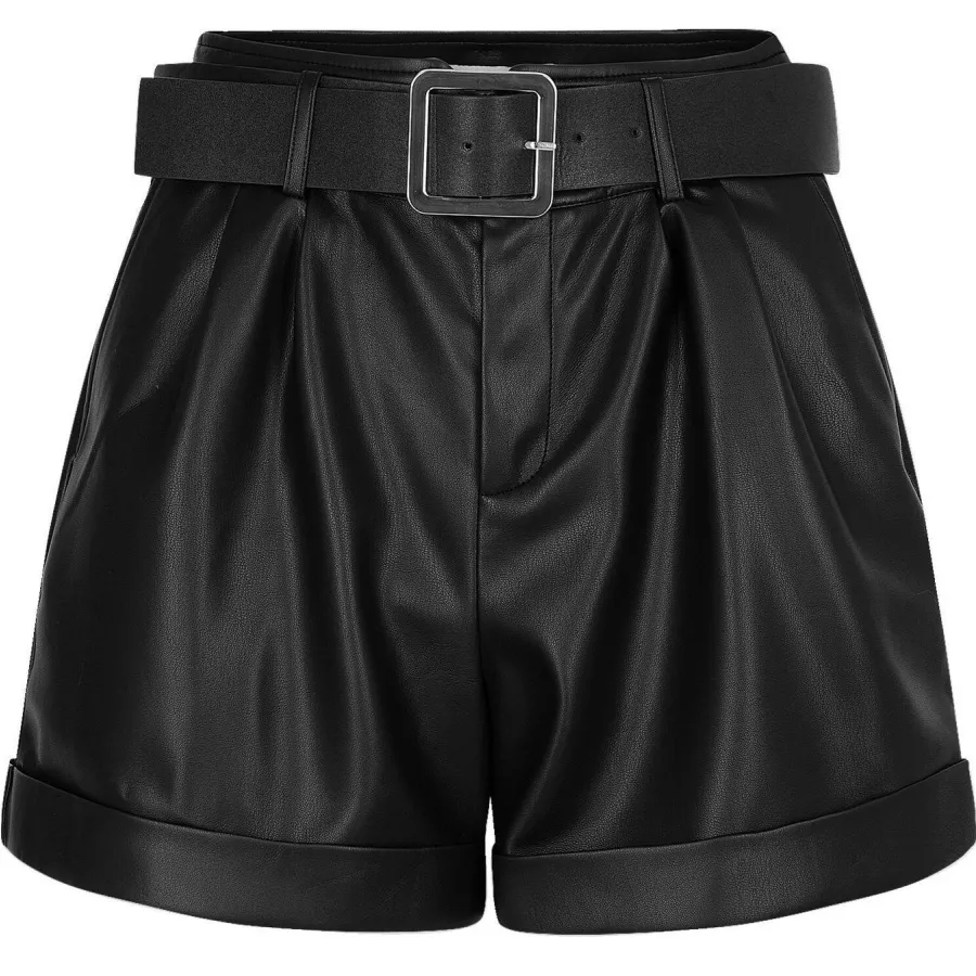 Morgan SHINGRA imitatieleren short zwart, foto 2