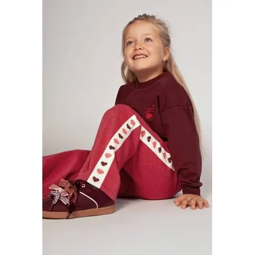 Jubel Daily Princess wide leg joggingbroek roze/wit, foto 3