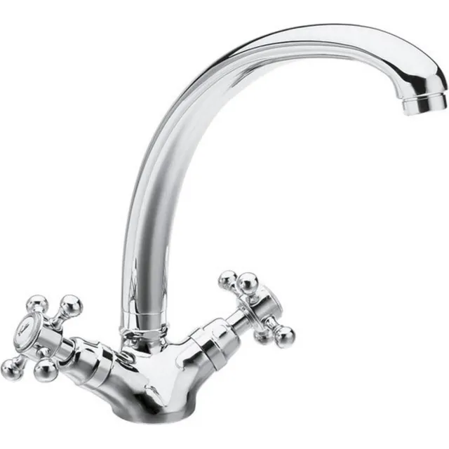 Sapho Antea wastafelmengkraan 2-knop chroom