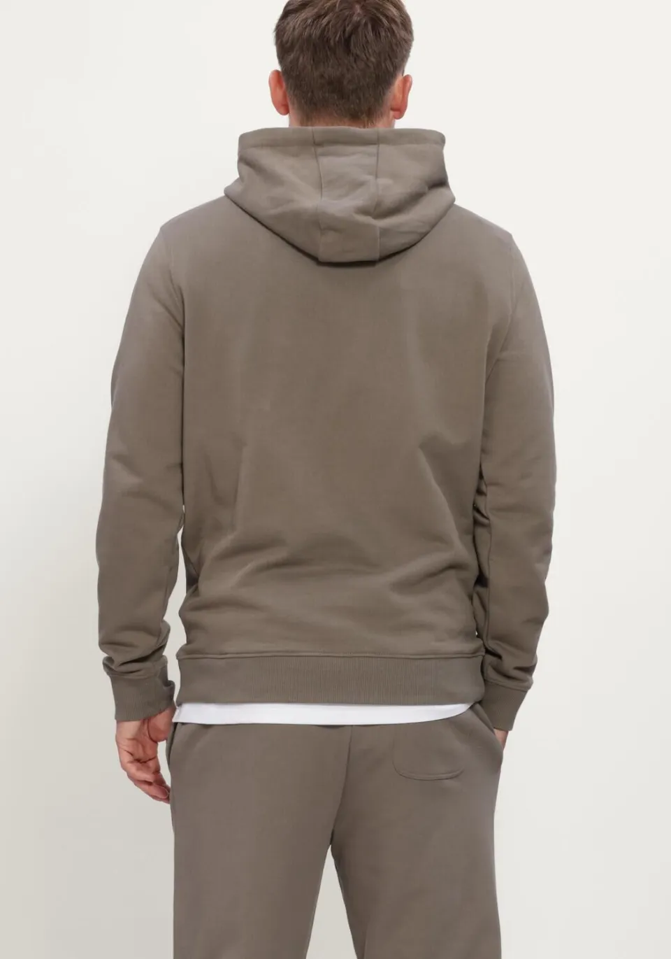 Lyle & Scott Heren Truien & Vesten Pullover Hoodie - Taupe, foto 3