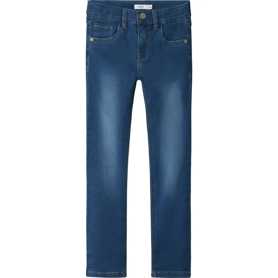 NAME IT KIDS slim fit jeans NKMTHEO medium blue denim, foto 2
