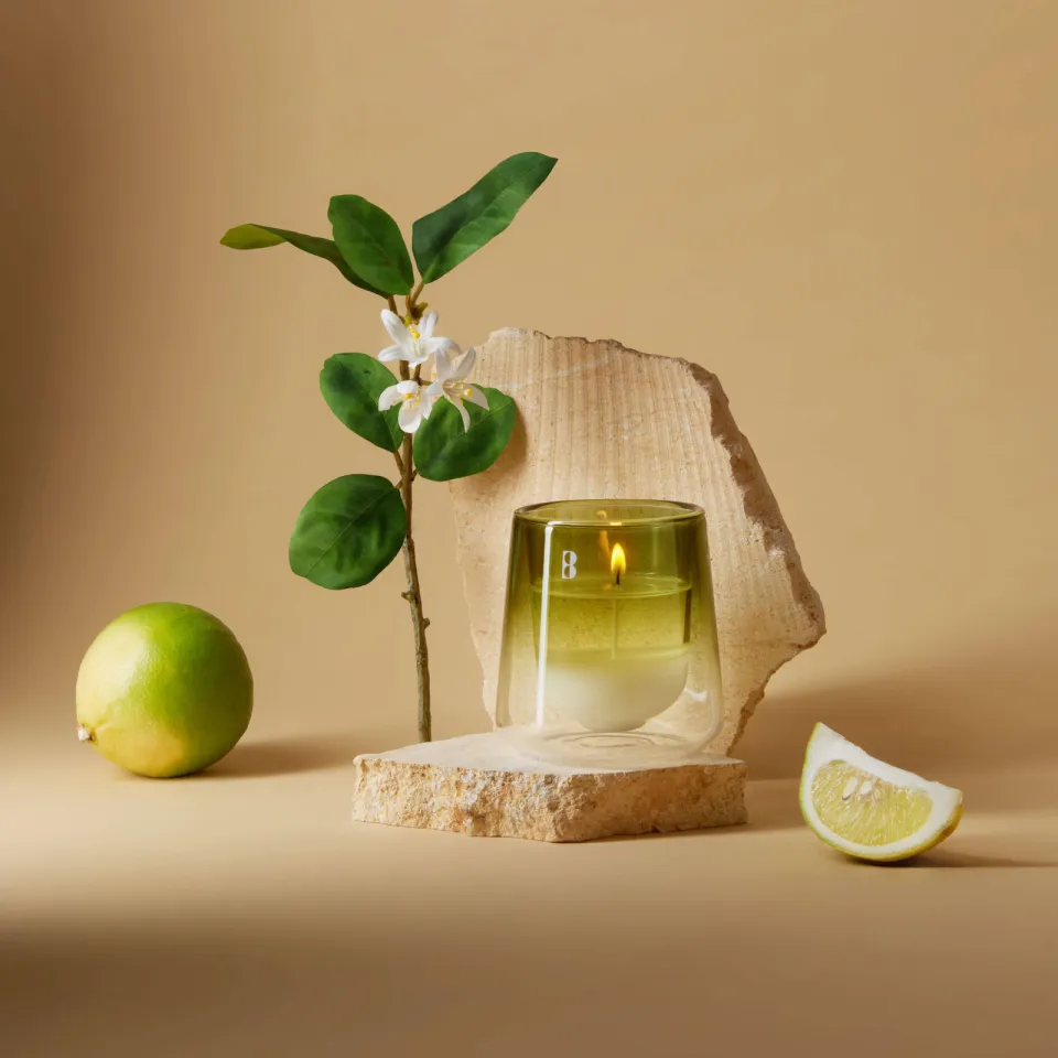 Bolsius CleanLight geurkaars starterkit Gardenia & Fig groen, foto 4