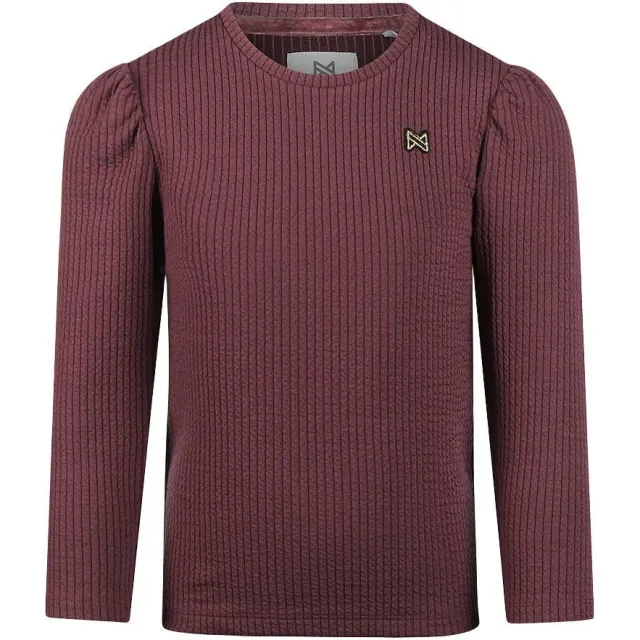 Koko Noko rechtvallende longsleeve donkerpaars, foto 2